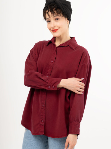 شومیز کتان سیلک سنگشور